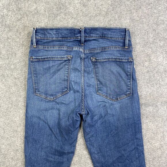 Frame Jeans Womens 27 Blue Denim Le High Skinny Stretch Medium Wash - Picture 9 of 9